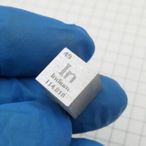 1cm Indium Cubic, 99.995% High-purity Metal In