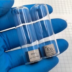 10mm Argon Filled Glass Sealed Europium Cubic Element Periodic Phenotype Eu