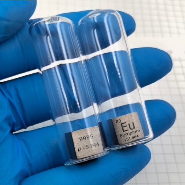 10mm Argon Filled Glass Sealed Europium Cubic Element Periodic Phenotype Eu - Image 5