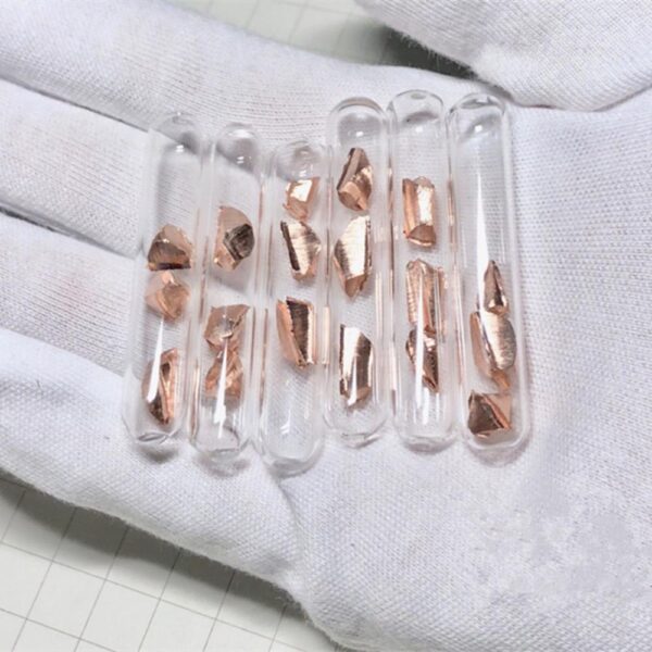 Glass Sealed Bright Copper Block, Filled with High-purity Argon Gas for Protection, High-purity Metal Cu 99.95% - Image 3