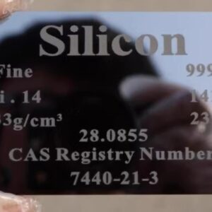 Pure Silicon Board, Carving Cycle Phenotype 6N Metal Si