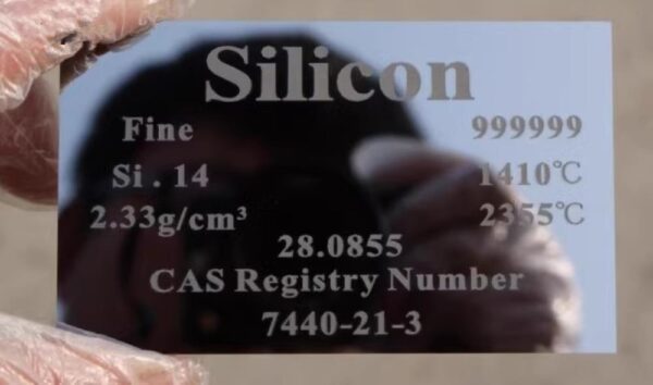 Pure Silicon Board, Carving Cycle Phenotype 6N Metal Si