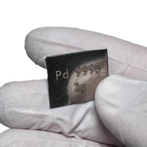 2g Engraved Pure Palladium Strip, 99.99% High-purity Precious Metal Pd
