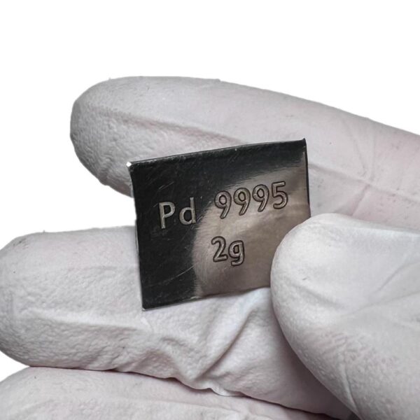 2g Engraved Pure Palladium Strip, 99.99% High-purity Precious Metal Pd