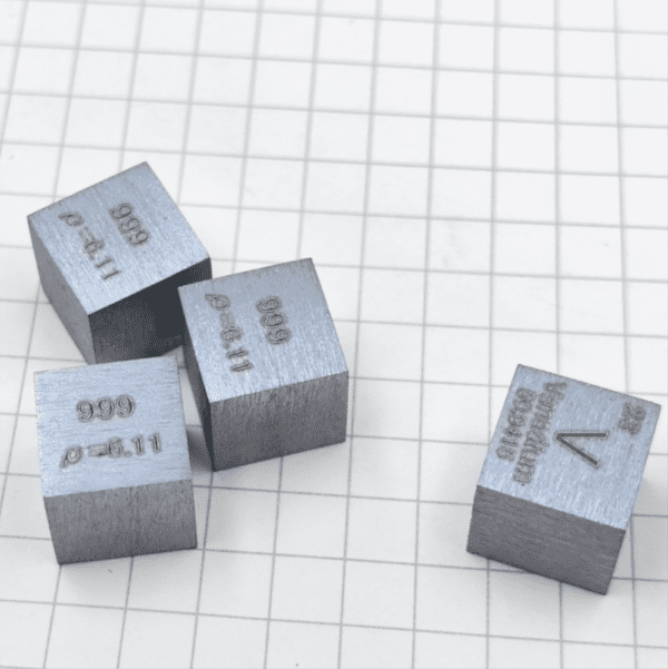 10mm Metal Vanadium Cube, 99.9% High-purity Element V Block - Image 3