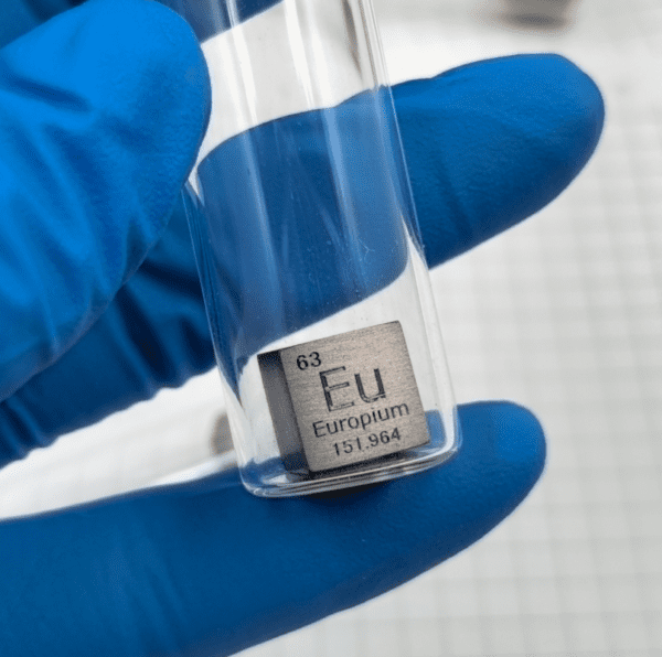 10mm Argon Filled Glass Sealed Europium Cubic Element Periodic Phenotype Eu - Image 3