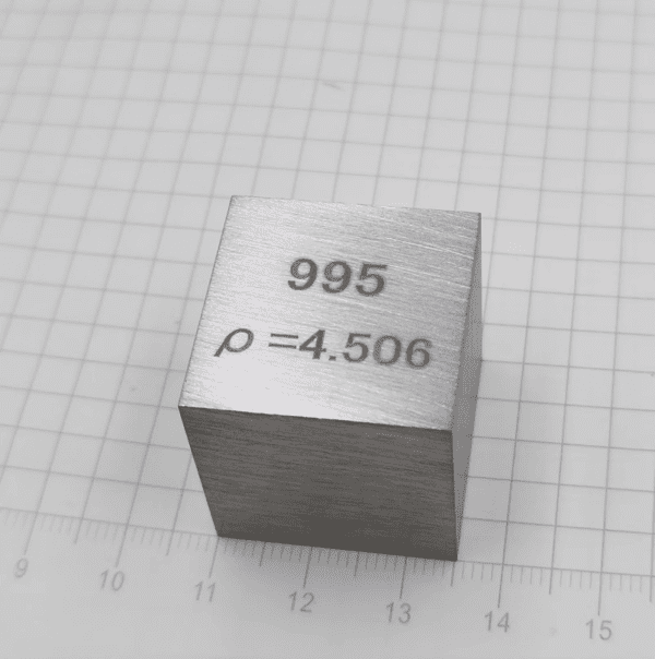 25.4mm Metal Titanium Cubic Element Periodic Phenotype High-purity Ti 99.5% - Image 3
