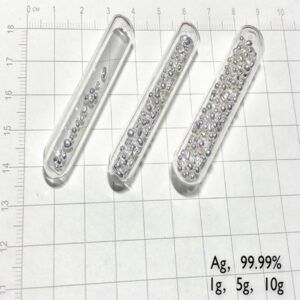 Glass Sealed Silver Particles Ag 99.99%