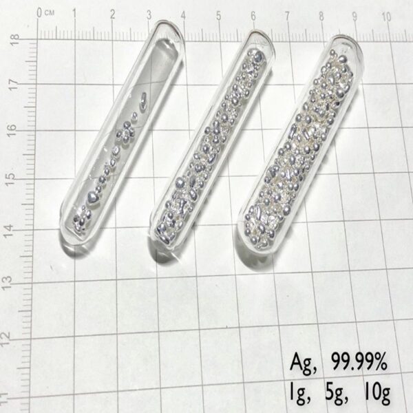 Glass Sealed Silver Particles Ag 99.99%