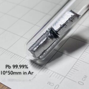 Glass Sealed Lead Block, 99.99% High-purity Metal Pb