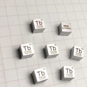 10mm Pure Terbium Cubic, Periodic Phenotype 99.95% High-purity Rare Earth Tb Block