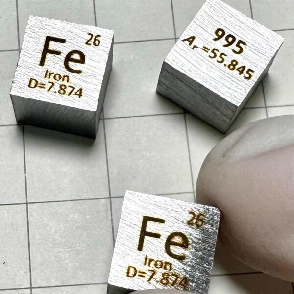 10mm Metal Iron Cube, 99.5% High-purity Element Fe Block - Image 2