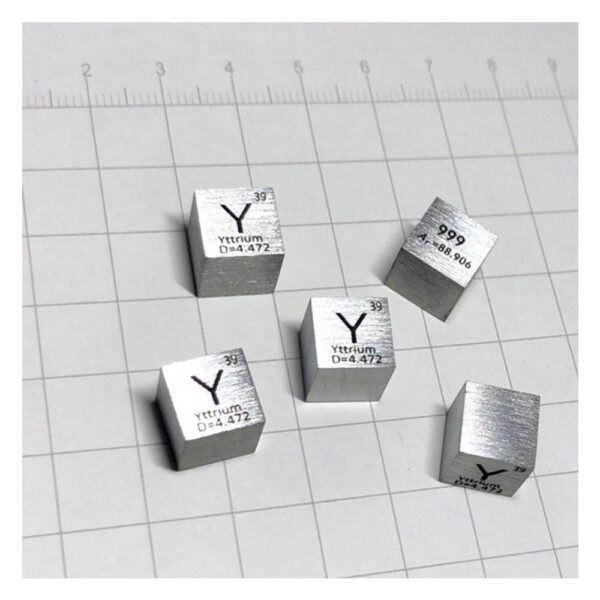 10mm Yttrium Cubic, 99.9% High-purity Distilled Y Block
