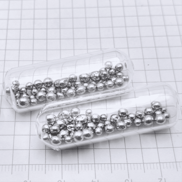 5g Glass Sealed Indium Bead Metal Sample for Element Collection, Hobby Exhibition - Image 3