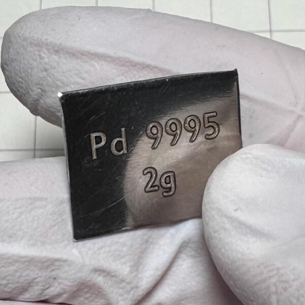 2g Engraved Pure Palladium Strip, 99.99% High-purity Precious Metal Pd - Image 2