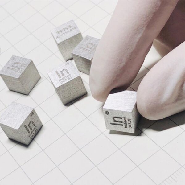 10mm Indium Cube, 99.995% High-purity Metal In Block - Image 3