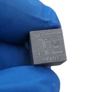 10mm Cubic Tellurium, 99.99% High-purity Metal Te Block