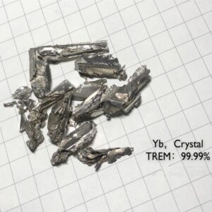 5g Distilled Ytterbium Block, 99.99% High-purity Metal Yb