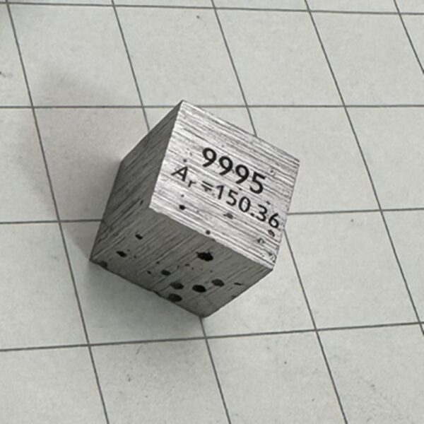 Defective 10mm Samarium Element Cube 99.95% Pure Samarium Metal Sample, Used for Collecting Hobbies - Image 4
