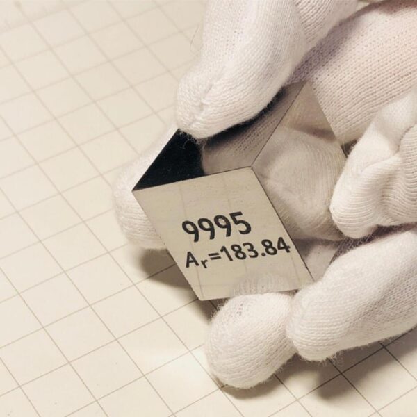 25.4mm Tungsten Cube, Mirror Polished, 99.95% High-purity Metal W Block - Image 2