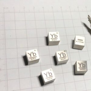 10mm Element Cube of Ytterbium