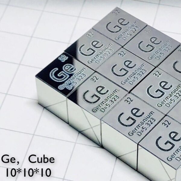 10mm Germanium Cube, Mirror Polished, 99.999% High-purity Metal Ge Block - Image 3