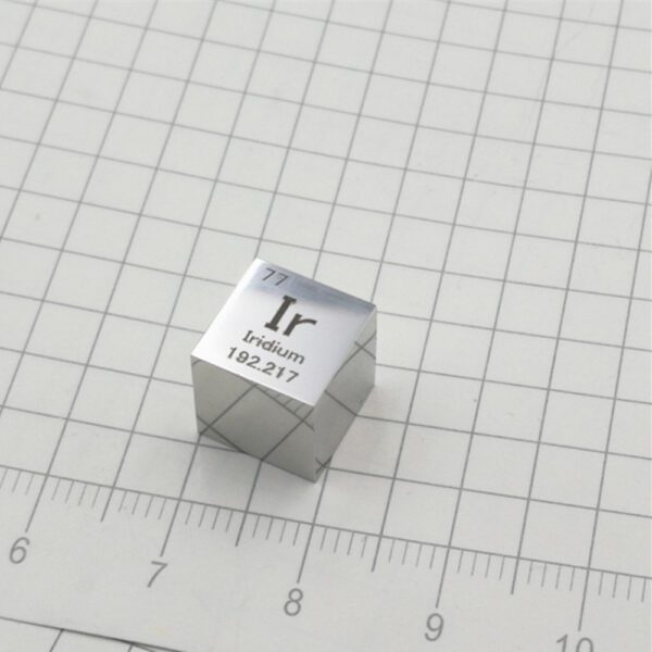 10mm Mirror Polished Iridium Cubic Engraving Periodic Table High-purity Ir 99.95% - Image 3