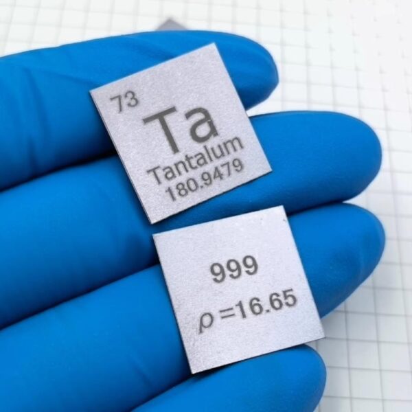 20mm Pure Tantalum Square Piece, Carving Cycle Phenotype 99.9% High-purity Tantalum Metal - Image 3