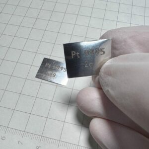 2g Pure Platinum Gold Bar, 99.95% High-purity Precious Metal Pt