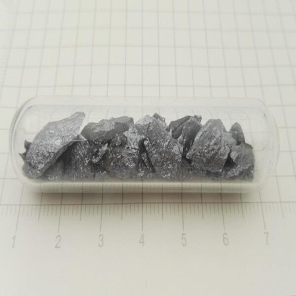 5g Glass Sealed Silicon Block, 99.85% High-purity Metal Si