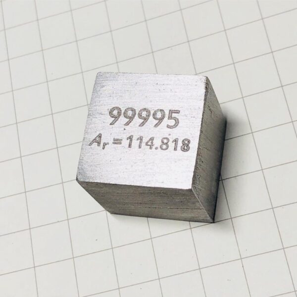 25.4mm Indium Cube, 99.995% High-purity Metal In Block - Image 3
