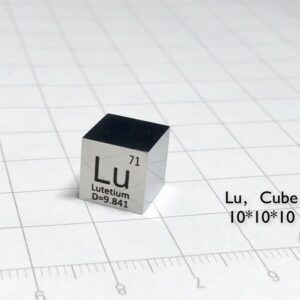 10mm Lutetium Cubic, Mirror Polished, 99.95% High-purity Metal Lu Block