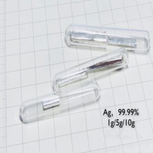 Glass Sealed Bright Silver Cut Block High-purity Ag 99.99%