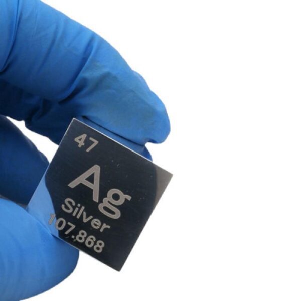1-inch Silver Cube, Mirror Polished, 99.99% High-purity Metal Ag Block - Image 4
