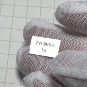 1g Engraved Pure Palladium Strip, 99.95% High-purity Precious Metal Pd