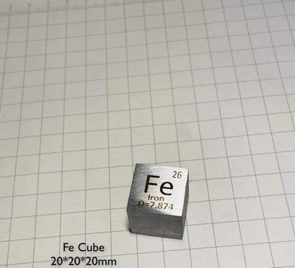 20mm Metal Iron Cube, 99.5% High-purity Element Fe Block - Image 4