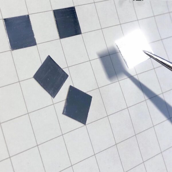 10mm Pure Platinum Square Piece, 99.95% High-purity Precious Metal Pt