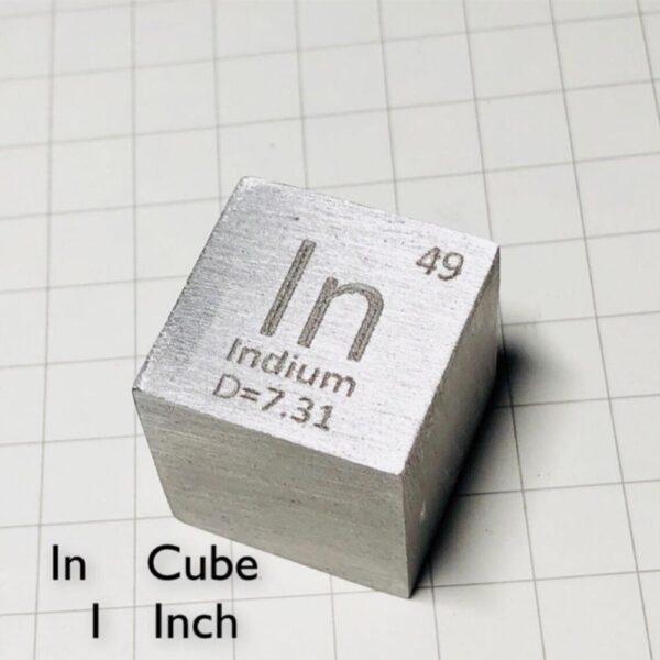 25.4mm Indium Cube, 99.995% High-purity Metal In Block - Image 5
