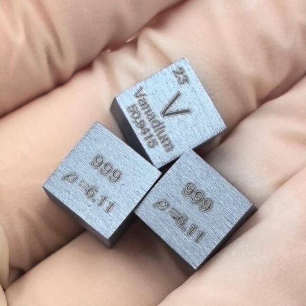 10mm Metal Vanadium Cube, 99.9% High-purity Element V Block - Image 2