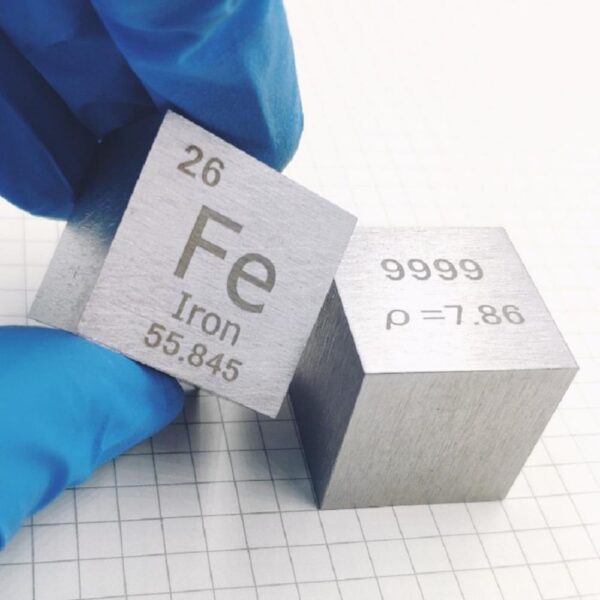 25.4mm Metal Iron Cube, 99.99% High-purity Element Fe Block