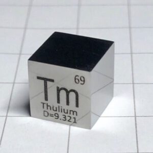 Thulium Tm cube 10mm mirror polished