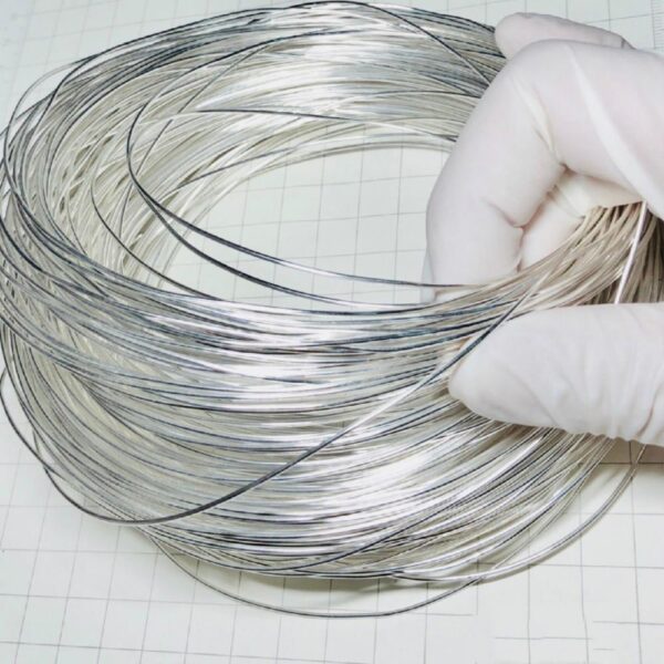 Pure Silver Wire, Diameter 0.9mm, Length 1m, 99.99% High-purity Metal Ag
