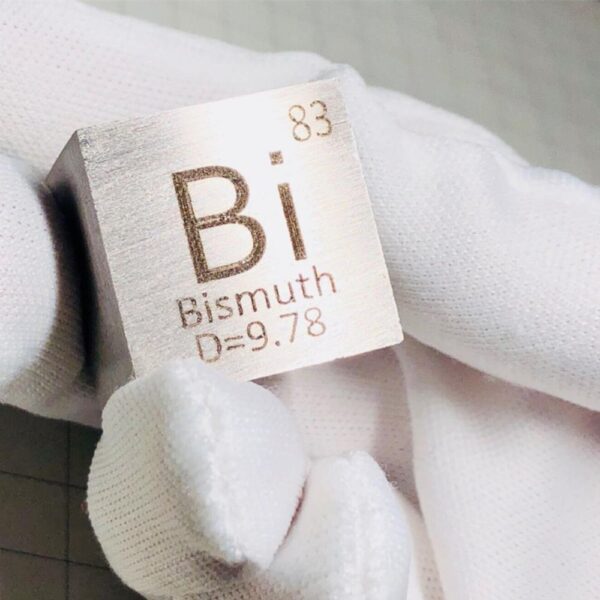 25.4mm Metal Bismuth Cube, 99.99% High-purity Element Bi Block
