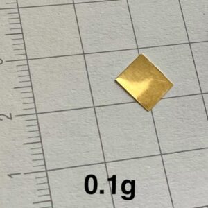 0.1 Pure Gold Sheet, 99.99% High-purity Precious Metal Au