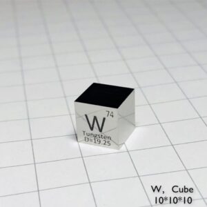 10mm Tungsten Cube, Mirror Polished, 99.95% High-purity Metal W Block