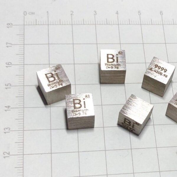 10mm Metal Bismuth Cube, 99.99% High-purity Element Bi Block - Image 2