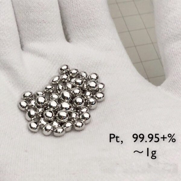 1g Platinum Gold Beads, 99.95% High-purity Metal Pt - Image 2