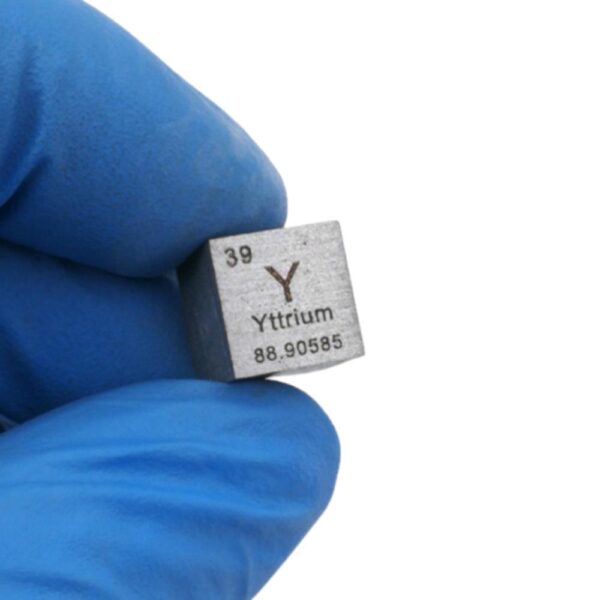 1cm Yttrium Cube, 99.9% High-purity Distilled Y Block