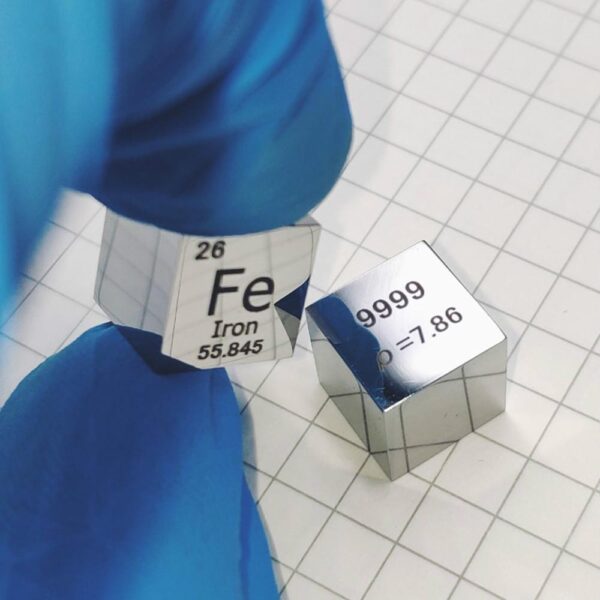 10mm Metal Iron Cube, Mirror Polished 99.99% High-purity Element Fe Block - Image 2