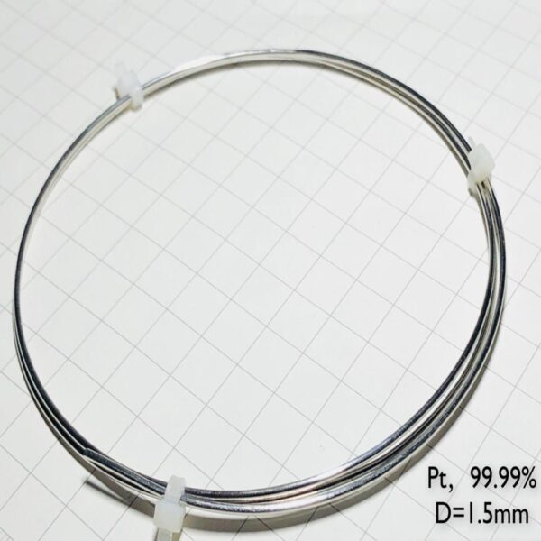 Pure Platinum Wire, Diameter 1.5mm, Length 1cm, 99.99% High-purity Metal Pt - Image 2